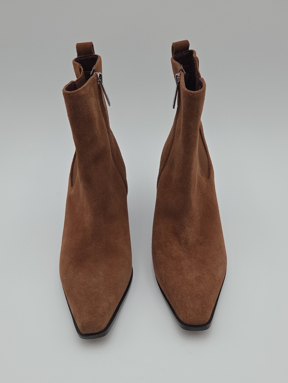 SARTO By Franco Sarto- Viance  Brown Suede Ankle Booties Size 10M - Picture 2 of 7